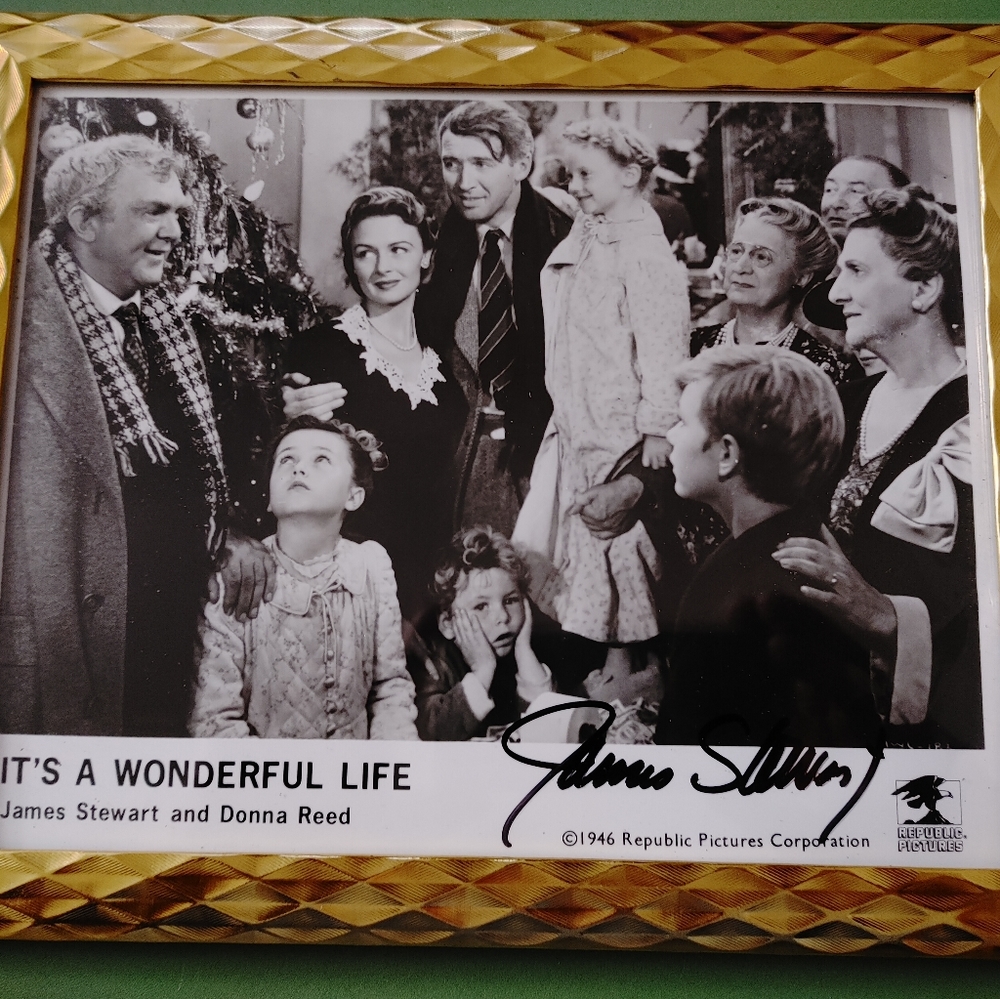 Special foto Authograf by James Steward sign.